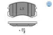 025 242 9116 Sada brzdových destiček, kotoučová brzda MEYLE-ORIGINAL: True to OE. MEYLE