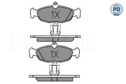 025 244 8717/PD Sada brzdových destiček, kotoučová brzda MEYLE-PD: Advanced performance and design. MEYLE