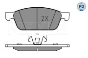 025 255 5518/PD Sada brzdových destiček, kotoučová brzda MEYLE-PD: Advanced performance and design. MEYLE