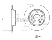 33 11 1227 Brzdový kotouč SWAG