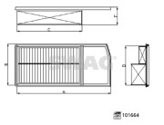 70 10 1664 Vzduchový filtr SWAG