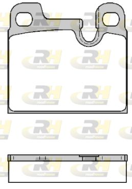 2015.00 ROADHOUSE sada brzdových platničiek kotúčovej brzdy 2015.00 ROADHOUSE
