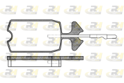 2034.04 ROADHOUSE sada brzdových platničiek kotúčovej brzdy 2034.04 ROADHOUSE