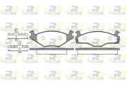2171.05 Sada brzdových destiček, kotoučová brzda ROADHOUSE