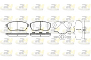 2593.00 Sada brzdových destiček, kotoučová brzda ROADHOUSE