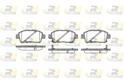 2740.02 Sada brzdových destiček, kotoučová brzda ROADHOUSE