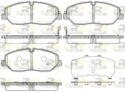 21226.32 Sada brzdových destiček, kotoučová brzda ROADHOUSE