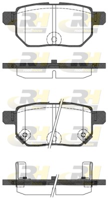 21286.22 Sada brzdových destiček, kotoučová brzda ROADHOUSE