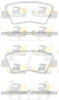 21362.42 ROADHOUSE sada brzdových platničiek kotúčovej brzdy 21362.42 ROADHOUSE