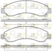 21456.04 Sada brzdových destiček, kotoučová brzda ROADHOUSE