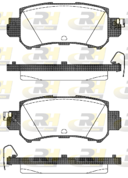 21507.00 ROADHOUSE sada brzdových platničiek kotúčovej brzdy 21507.00 ROADHOUSE