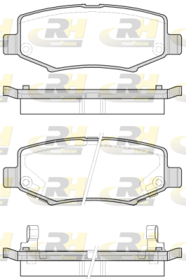 21528.02 Sada brzdových destiček, kotoučová brzda ROADHOUSE