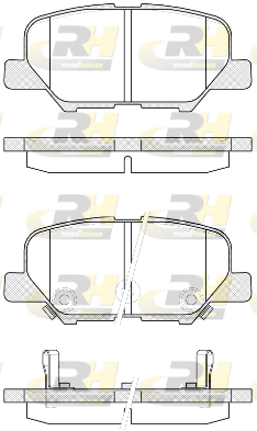 21536.02 ROADHOUSE sada brzdových platničiek kotúčovej brzdy 21536.02 ROADHOUSE