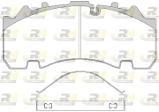 JSX 21554.00 Sada brzdových destiček, kotoučová brzda ROADHOUSE