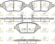 21686.02 ROADHOUSE sada brzdových platničiek kotúčovej brzdy 21686.02 ROADHOUSE