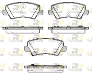 21804.02 Sada brzdových destiček, kotoučová brzda ROADHOUSE