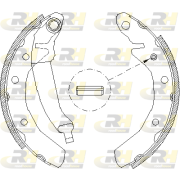 4086.01 Sada brzdových čelistí ROADHOUSE