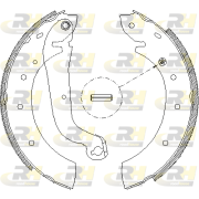 4514.00 ROADHOUSE sada brzdových čeľustí 4514.00 ROADHOUSE