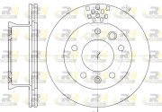 6461.10 Brzdový kotouč ROADHOUSE