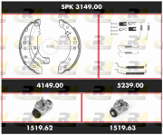 SPK 3149.00 ROADHOUSE sada bŕzd, bubnová brzda SPK 3149.00 ROADHOUSE