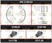 SPK 3199.03 Souprava brzd, bubnova brzda Super Precision Kit ROADHOUSE