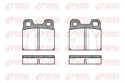 0005.00 Sada brzdových destiček, kotoučová brzda REMSA