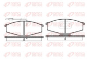 0129.02 Sada brzdových destiček, kotoučová brzda REMSA