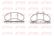 0142.10 REMSA sada brzdových platničiek kotúčovej brzdy 0142.10 REMSA
