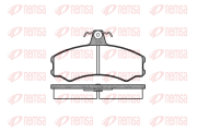 0143.00 REMSA sada brzdových platničiek kotúčovej brzdy 0143.00 REMSA