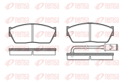0147.11 REMSA sada brzdových platničiek kotúčovej brzdy 0147.11 REMSA