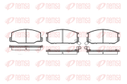 0152.02 Sada brzdových destiček, kotoučová brzda REMSA