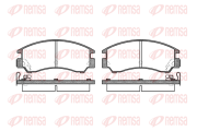 0191.04 REMSA sada brzdových platničiek kotúčovej brzdy 0191.04 REMSA