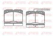 0211.04 Sada brzdových destiček, kotoučová brzda REMSA