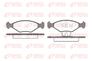 0301.00 REMSA sada brzdových platničiek kotúčovej brzdy 0301.00 REMSA