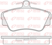 0309.00 Sada brzdových destiček, kotoučová brzda REMSA