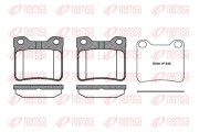 0321.10 Sada brzdových destiček, kotoučová brzda REMSA