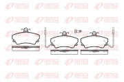0409.02 Sada brzdových destiček, kotoučová brzda REMSA