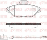 0414.22 Sada brzdových destiček, kotoučová brzda REMSA