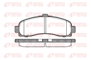 0431.10 REMSA sada brzdových platničiek kotúčovej brzdy 0431.10 REMSA