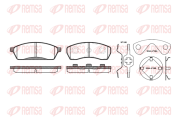 0488.00 REMSA sada brzdových platničiek kotúčovej brzdy 0488.00 REMSA