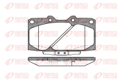 0599.04 REMSA sada brzdových platničiek kotúčovej brzdy 0599.04 REMSA