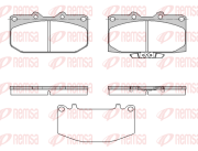 0599.32 REMSA sada brzdových platničiek kotúčovej brzdy 0599.32 REMSA