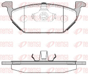 0633.00 Sada brzdových destiček, kotoučová brzda REMSA