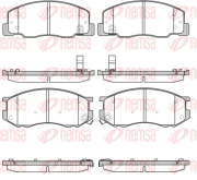 0636.04 REMSA sada brzdových platničiek kotúčovej brzdy 0636.04 REMSA