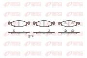 0736.12 Sada brzdových destiček, kotoučová brzda REMSA