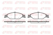 0760.00 REMSA sada brzdových platničiek kotúčovej brzdy 0760.00 REMSA