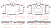 0846.20 REMSA sada brzdových platničiek kotúčovej brzdy 0846.20 REMSA