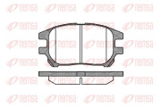 0972.00 Sada brzdových destiček, kotoučová brzda REMSA