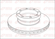 NCA1005.20 Brzdový kotouč Heavy Duty Brake Disc REMSA