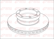 NCA1005.20 Brzdový kotouč Heavy Duty Brake Disc REMSA